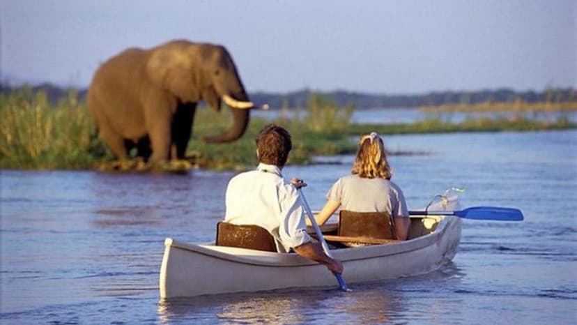 Canoeing the Momella Lakes